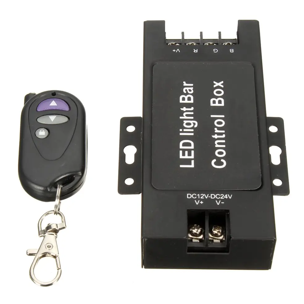 12-24V LED Light Bar Battery Control Box with Wireless Remote Control Flash Strobe Controller for Work Lamp 7 Flashing Modes
12-24V LED Light Bar Battery Control Box with Wireless Remote Control Flash Strobe Controller for Work Lamp 7 Flashing Modes