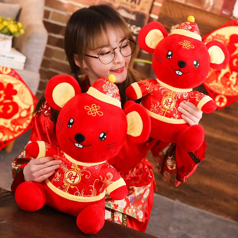 2020 Rat Year Kawaii toy Plush Mouse in Tang suit Soft Chinese new Year Stuffed Plush Toys For Kids Birthday Gift
2020 Rat Year Kawaii toy Plush Mouse in Tang suit Soft Chinese new Year Stuffed Plush Toys For Kids Birthday Gift