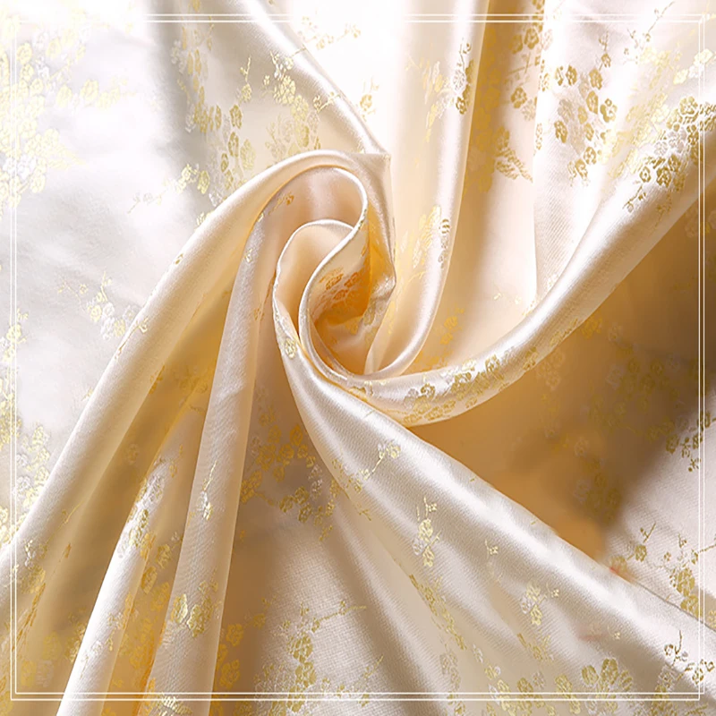 90cmx100cm yellow flower silk jacquard tapestry satin jacquard fabric Cloth bedding patchwork tissue home Textile Sewing
90cmx100cm yellow flower silk jacquard tapestry satin jacquard fabric Cloth bedding patchwork tissue home Textile Sewing