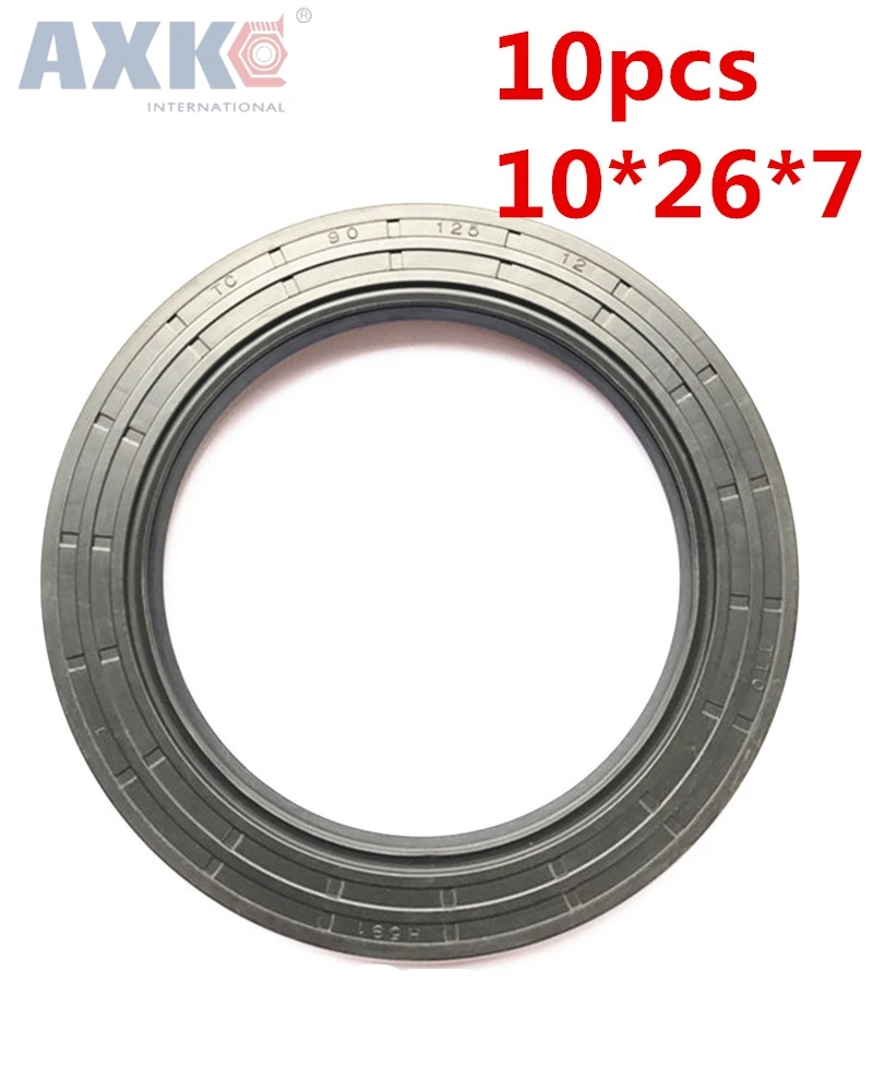 AXK 10pcs TC10x26x7 Skeleton Oil Seal 10x26x7 Seals high-quality Seals Radial shaft seals
AXK 10pcs TC10x26x7 Skeleton Oil Seal 10x26x7 Seals high-quality Seals Radial shaft seals