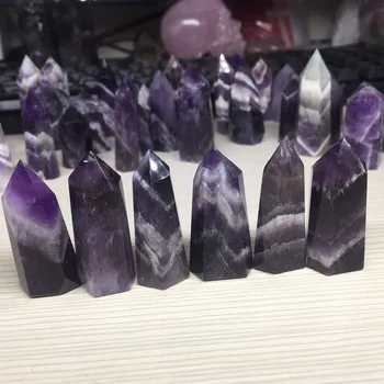 2019 Promotional Price 6 Pieces a lots Natural Dream Amethyst Crystal Healing Wand Wedding Decoration Crystals Wholesale
2019 Promotional Price 6 Pieces a lots Natural Dream Amethyst Crystal Healing Wand Wedding Decoration Crystals Wholesale