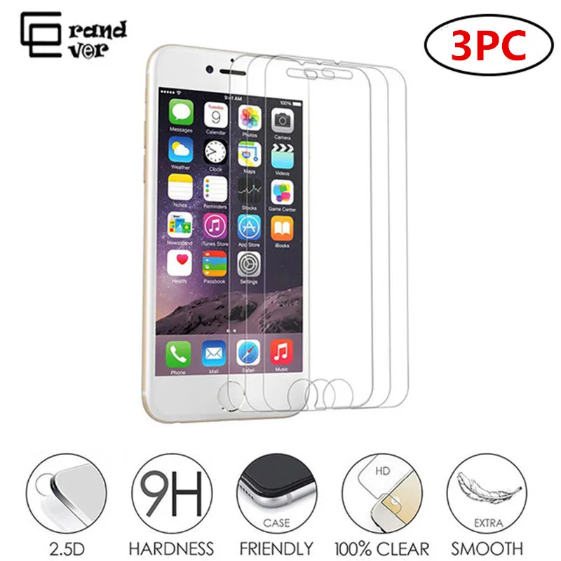 3PCs Protective tempered glass For iphone X 7 8 6s 6 plus XR Protective Glass Film screen protector For iphone xs max 5 5s Se
3PCs Protective tempered glass For iphone X 7 8 6s 6 plus XR Protective Glass Film screen protector For iphone xs max 5 5s Se