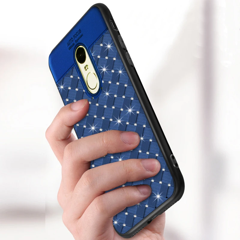 YonLinTan glitter diamond 3D coque,cover,case For Xiaomi Redmi 5 Plus 5Plus xiomi on luxury back Phone global cases