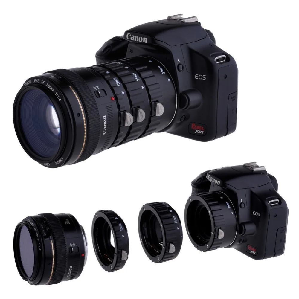 Meike MK-C-B TTL Автофокус AF макро Удлинительное Кольцо пластиковое для Canon EOS EF 450D 500D 55D
