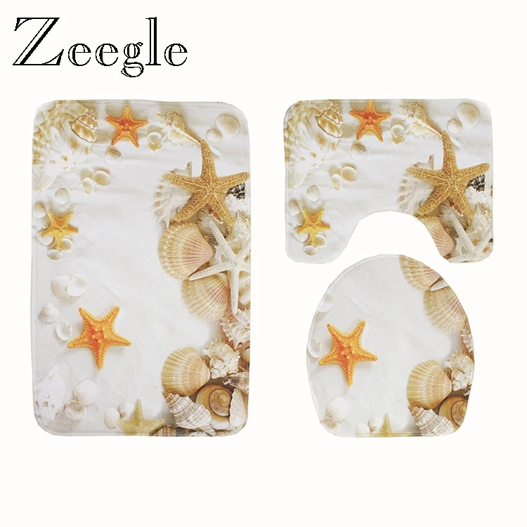 Zeegle Bathroom Floor Area Rugs 3Pcs Bath Mat Set Home Decor Shower Room Carpet Toilet Non-slip Shell Style Lid Cover Rug
Zeegle Bathroom Floor Area Rugs 3Pcs Bath Mat Set Home Decor Shower Room Carpet Toilet Non-slip Shell Style Lid Cover Rug