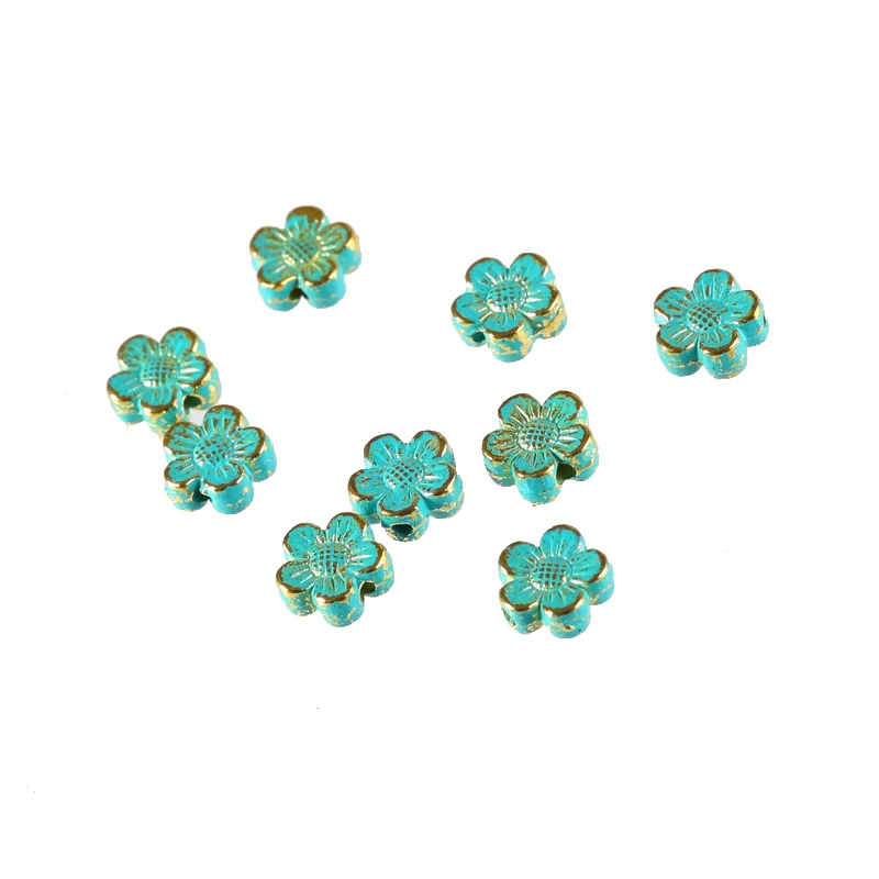 30pcs 8mm Green Bronze Flower Loose Beads Fit Woman Men Handmade DIY Making Beaded Necklace Bracelet Jewelry Accessories
30pcs 8mm Green Bronze Flower Loose Beads Fit Woman Men Handmade DIY Making Beaded Necklace Bracelet Jewelry Accessories