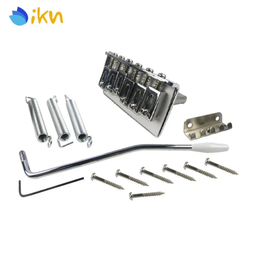 New 1 Set of Chrome 6 String Saddle Electric Guitar Single Tremolo Bridge System With Bar Guitar Accessories
New 1 Set of Chrome 6 String Saddle Electric Guitar Single Tremolo Bridge System With Bar Guitar Accessories