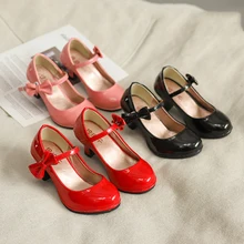 Girls High Heel Leather Shoes Red Black Bow Knot Princess Dance Dress Shoes for Kids or Students Sandals Size 26-35 Pumps Shoes
Girls High Heel Leather Shoes Red Black Bow Knot Princess Dance Dress Shoes for Kids or Students Sandals Size 26-35 Pumps Shoes