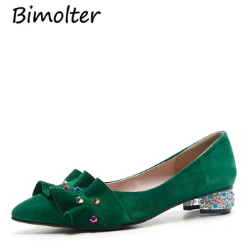 Bimolter High Heels Quality Shoes Women Pumps Ruffles Party Shoes Sheep Suede Pointed Toe Thick High Heels Slip On Shoes PC103 
Bimolter High Heels Quality Shoes Women Pumps Ruffles Party Shoes Sheep Suede Pointed Toe Thick High Heels Slip On Shoes PC103
