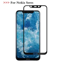 La cubierta completa protectores de pantalla para Nokia 2,1, 3,1, 5,1, 6,1, 7,1 de vidrio templado para Nokia 7 plus X5 X6 de protección película 2 3 5 5 5 6 6 7 2018(China)