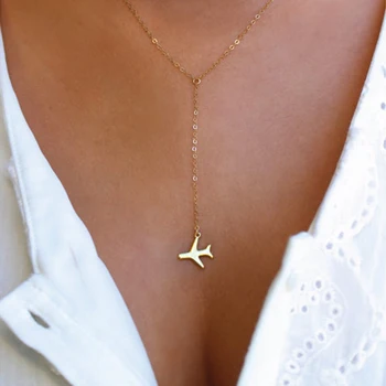 10pcs Airplane Gold Lariat Necklace Travel Inspired Metal Jewelry Pilot Plane Necklace For Women Minimalist Necklace SGL227
10pcs Airplane Gold Lariat Necklace Travel Inspired Metal Jewelry Pilot Plane Necklace For Women Minimalist Necklace SGL227