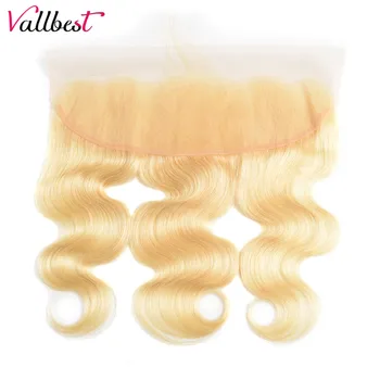 Vallbest 613 Blonde Lace Frontal Closure Brazilian Hair Body Wave 13x4 Transparent Lace Frontal Human Hair Closure 8-20 Inch
Vallbest 613 Blonde Lace Frontal Closure Brazilian Hair Body Wave 13x4 Transparent Lace Frontal Human Hair Closure 8-20 Inch