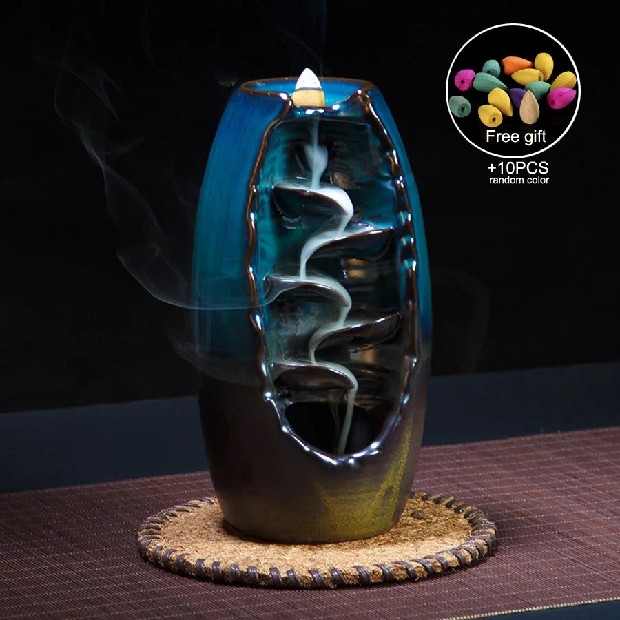Mountain River Handicraft Incense Holder Ceramic Backflow Waterfall Smoke Incense Burner Censer Holder Mother's Gift Home Decor
Mountain River Handicraft Incense Holder Ceramic Backflow Waterfall Smoke Incense Burner Censer Holder Mother's Gift Home Decor