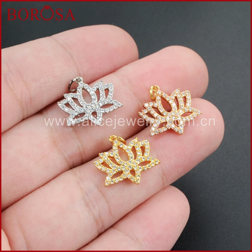 BOROSA rose gold silver gold lotus flower pendant micro pave cz bead pendant druzy pendant high quality fashion jewelry WX421
BOROSA rose gold silver gold lotus flower pendant micro pave cz bead pendant druzy pendant high quality fashion jewelry WX421