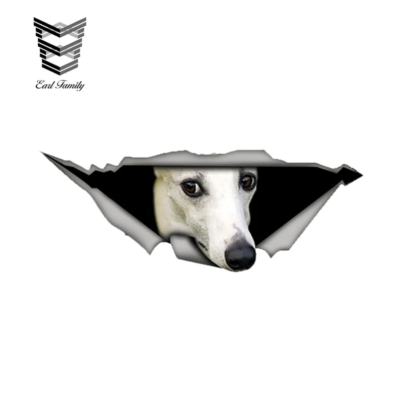 EARLFAMILY 13cm x 4.9cm White Whippet Car Sticker Torn Metal Decal Reflective Stickers Waterproof 3D Car Styling Pet Dog Decals
EARLFAMILY 13cm x 4.9cm White Whippet Car Sticker Torn Metal Decal Reflective Stickers Waterproof 3D Car Styling Pet Dog Decals