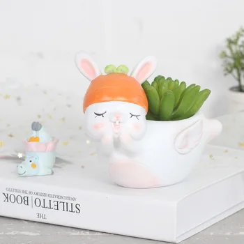 European Style Rabbit Elephant Succulent Plants Planter Pot Mini Bonsai Cactus Flower Pot Home Decor Craft
European Style Rabbit Elephant Succulent Plants Planter Pot Mini Bonsai Cactus Flower Pot Home Decor Craft