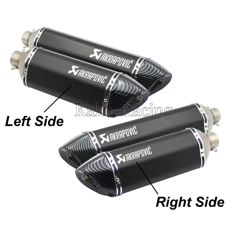 Inlet 51mm Universal Laser Marking Akrapovic Motorcycle Exhaust Muffler Pipe Left and Right Side logo Escape MOTO with DB KILLER
Inlet 51mm Universal Laser Marking Akrapovic Motorcycle Exhaust Muffler Pipe Left and Right Side logo Escape MOTO with DB KILLER