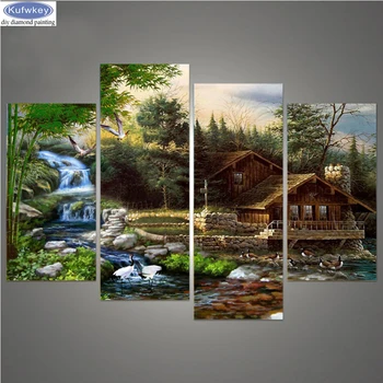 5d Diamond Embroidery Landscape diy Diamond Painting Village hut scenery Mosaic Cross Stitch Needlework Handmade Decoration 4pcs
5d Diamond Embroidery Landscape diy Diamond Painting Village hut scenery Mosaic Cross Stitch Needlework Handmade Decoration 4pcs
