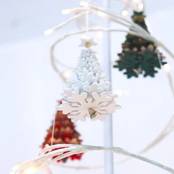 New Rotate Christmas Tree Ornaments Xmas Tree Hanging 3D Snowflake Pendants Wooden Small Bell Decorations for Home Office Gift 
New Rotate Christmas Tree Ornaments Xmas Tree Hanging 3D Snowflake Pendants Wooden Small Bell Decorations for Home Office Gift