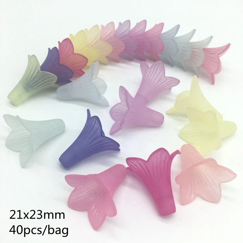 Morning Glory flowers Acrylic BeadsTranslucent Dull Polish Beads Fit Jewelry Handmade DIY Craft Accessories 21*23mm 40pcs/bag
Morning Glory flowers Acrylic BeadsTranslucent Dull Polish Beads Fit Jewelry Handmade DIY Craft Accessories 21*23mm 40pcs/bag