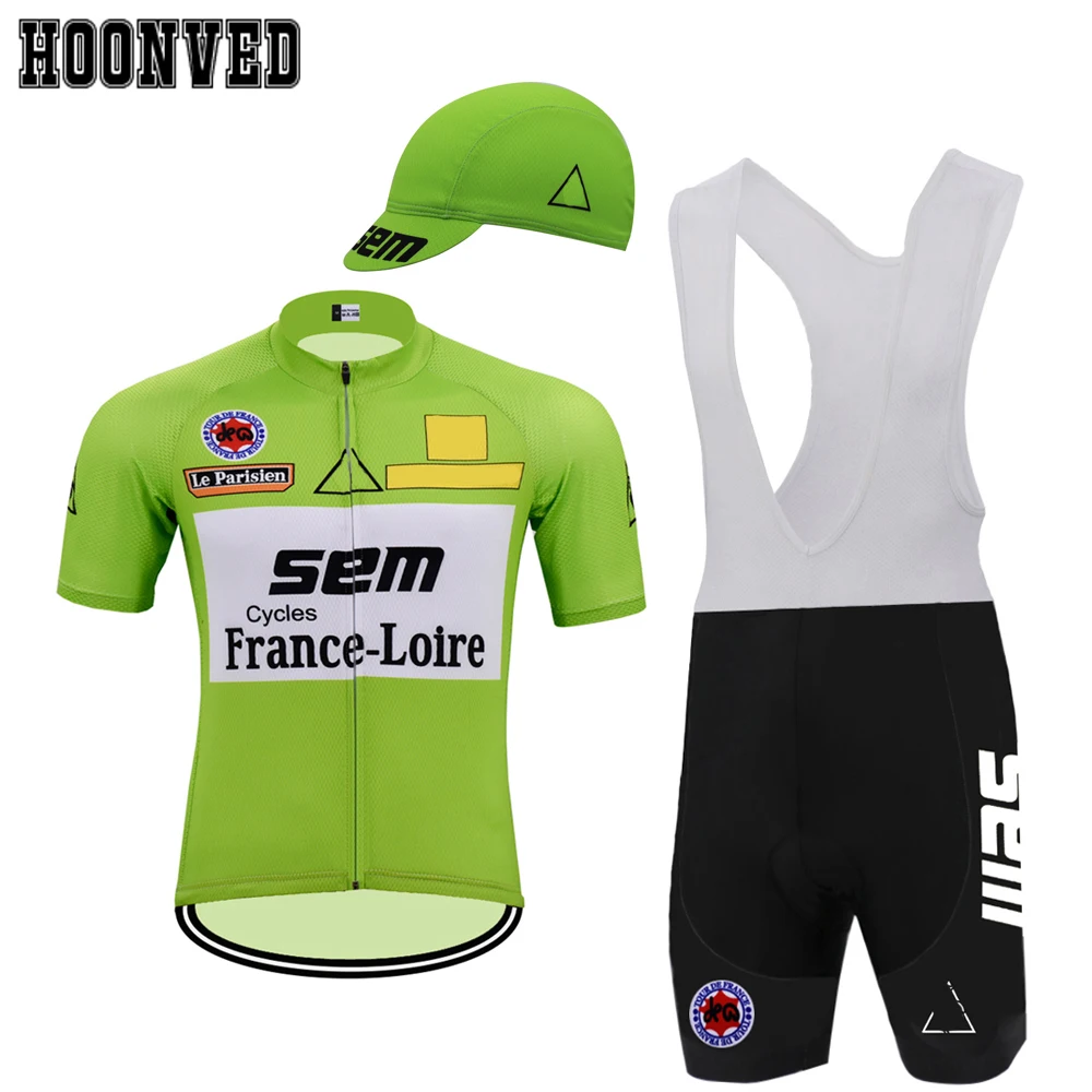 

The 2019 New team Go Pro Man No. 71 sem green Retro cycling Jersey suit Bike Shorts 9D Gel Pad Riding suit ropa ciclismo hombre