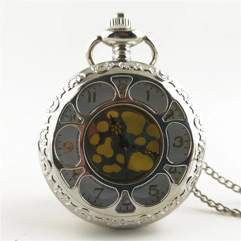 Silver Pocket Watch Hollow Cool Nightmare Christmas Theme Black Hollow Box Design Quartz Pocket Watch Pendant Clock Fob Watches
Silver Pocket Watch Hollow Cool Nightmare Christmas Theme Black Hollow Box Design Quartz Pocket Watch Pendant Clock Fob Watches
