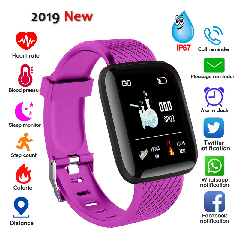 

Smart Bracelet Blood Pressure Measurement Waterproof Fitness Tracker Watch Heart Rate Monitor Pedometer D13 Smart Band Women Men