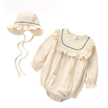 2019 Newborn Romper Baby Clothes Baby Girl Romper Summer Girl Long Sleeve Cotton Clothes Girls Jumpsuit With Hat 2pcs/set White
2019 Newborn Romper Baby Clothes Baby Girl Romper Summer Girl Long Sleeve Cotton Clothes Girls Jumpsuit With Hat 2pcs/set White