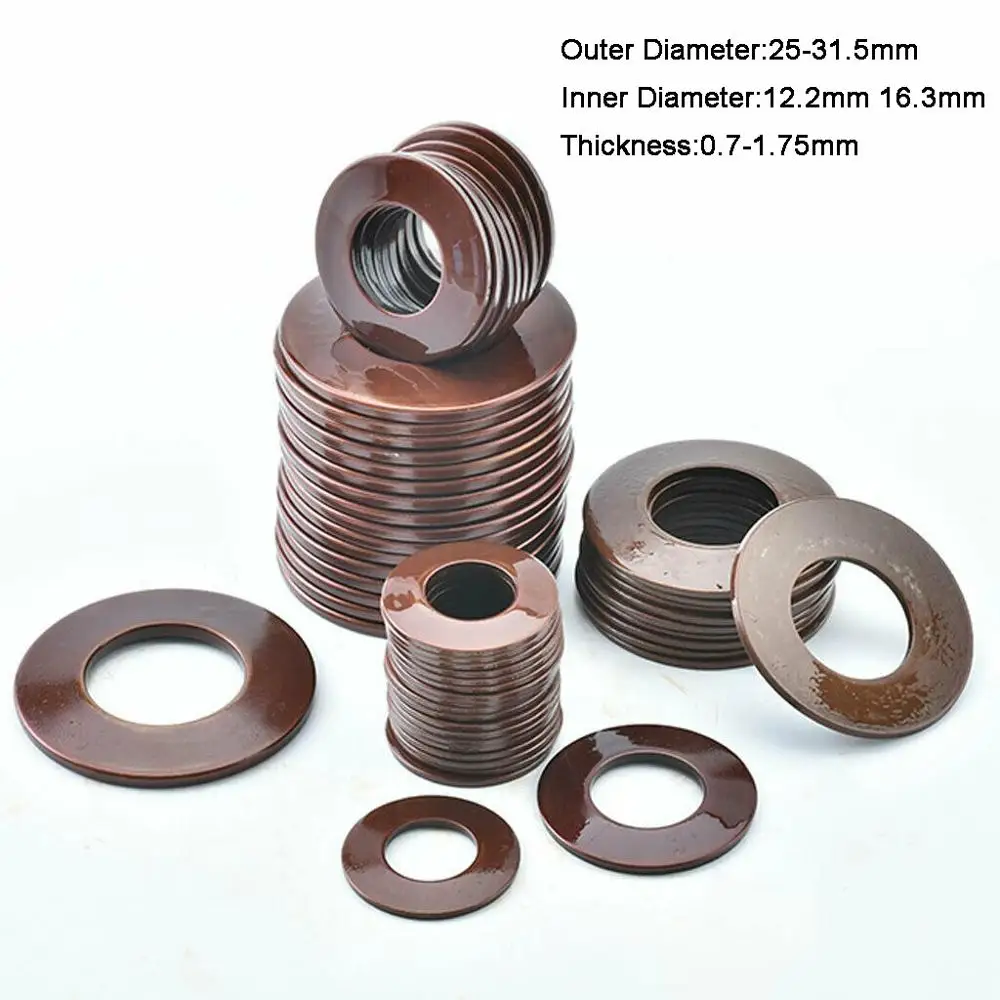 10Pcs 60Si2MnA Belleville Compression Spring Washer Disc Spring Outer Dia 25-31.5mm Inner Dia 12.2-16.3mm Thickness 0.7-1.75mm
10Pcs 60Si2MnA Belleville Compression Spring Washer Disc Spring Outer Dia 25-31.5mm Inner Dia 12.2-16.3mm Thickness 0.7-1.75mm