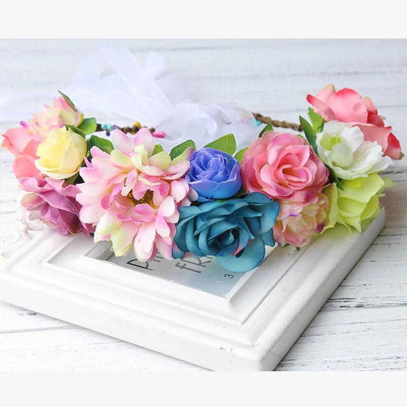 European style light blue rose floral headpiece flower girls hair wreath festival wedding party wreath handicraft kids adult
European style light blue rose floral headpiece flower girls hair wreath festival wedding party wreath handicraft kids adult