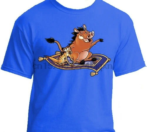 Aladdin Lion King T-Shirt Unisex Funny Cotton T-shirt For Man Timon and Pumbaa Sizes New
Aladdin Lion King T-Shirt Unisex Funny Cotton T-shirt For Man Timon and Pumbaa Sizes New