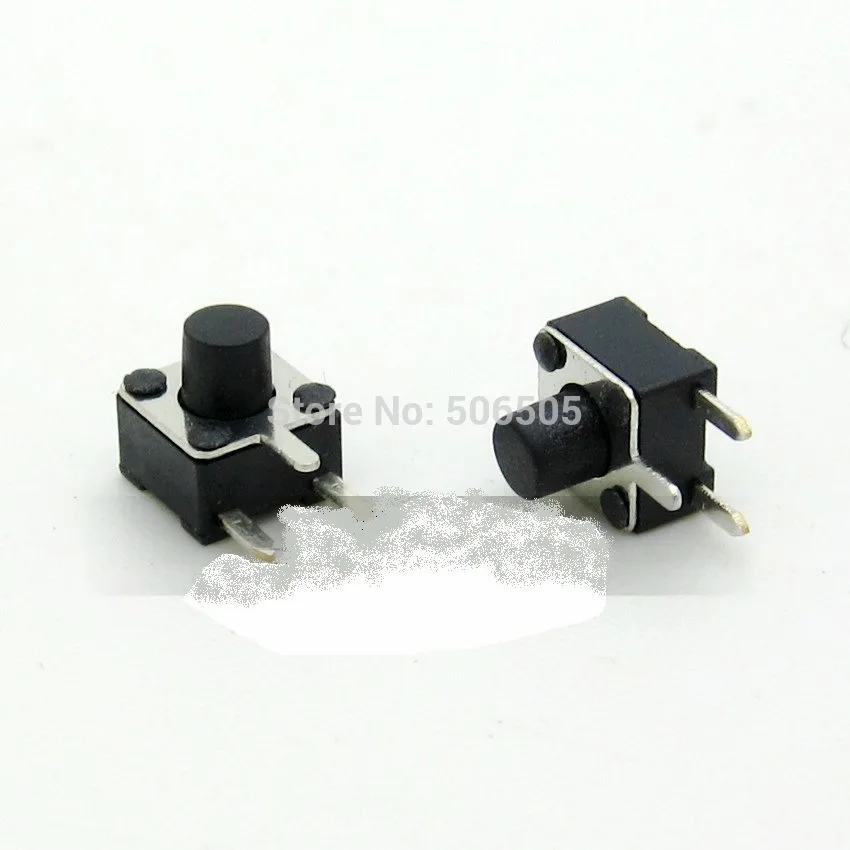 4.5X4.5X7.5mm 3pin DIP lateral Tactile Tact Mini Push Button Switch Micro Switch Momentary 100pcs/lot
4.5X4.5X7.5mm 3pin DIP lateral Tactile Tact Mini Push Button Switch Micro Switch Momentary 100pcs/lot