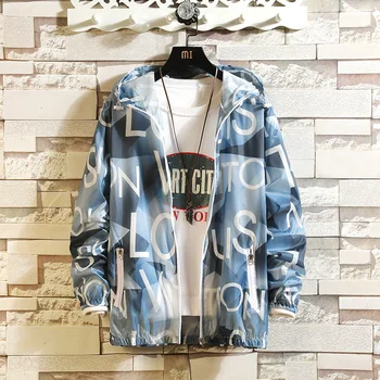 Jacket Men New Arrival Casual Printed Hooded Jackets Mens Fashion Zipper Outwear Slim Fit Summer Autumn thin Clothing High Qual
Jacket Men New Arrival Casual Printed Hooded Jackets Mens Fashion Zipper Outwear Slim Fit Summer Autumn thin Clothing High Qual