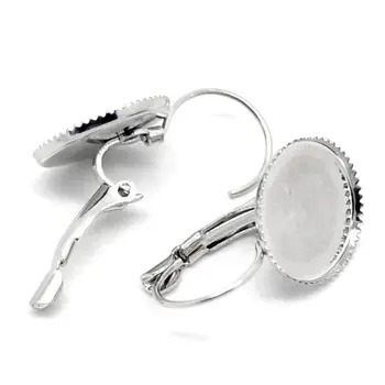 200Pcs Wholesales Cameo Settings Earrings Hoops Jewelry Making Silver Tone DIY Charms Component 25x15mm(Fit 14mm)
200Pcs Wholesales Cameo Settings Earrings Hoops Jewelry Making Silver Tone DIY Charms Component 25x15mm(Fit 14mm)