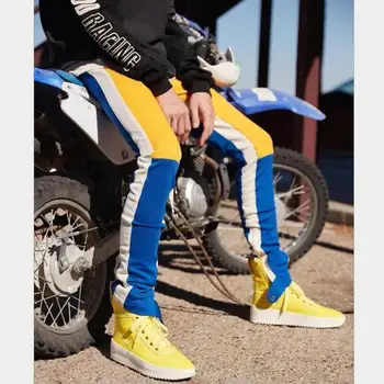 2018 New fashion Streetwear pants Man Hip-hop pants Block of Color Patchwork fit style Man pants With opening of The leg zipper
2018 New fashion Streetwear pants Man Hip-hop pants Block of Color Patchwork fit style Man pants With opening of The leg zipper