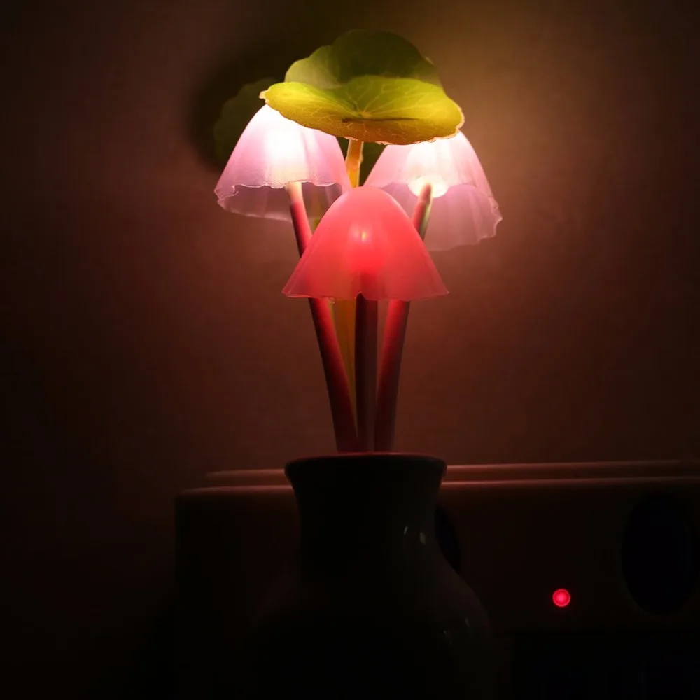 Mushroom Night Lamp intelligent light Sensor Colorful LED sensor Bedroom kids sleeping Home automatic US Plug Indoor Decor Gift
Mushroom Night Lamp intelligent light Sensor Colorful LED sensor Bedroom kids sleeping Home automatic US Plug Indoor Decor Gift