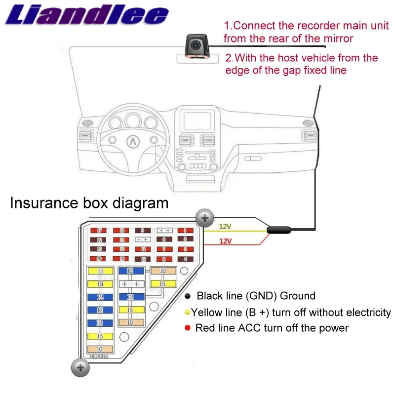 Liandlee For BMW X6 E71 2008~2012 Car Black Box WiFi DVR Dash Camera Driving Video Recorder 03
