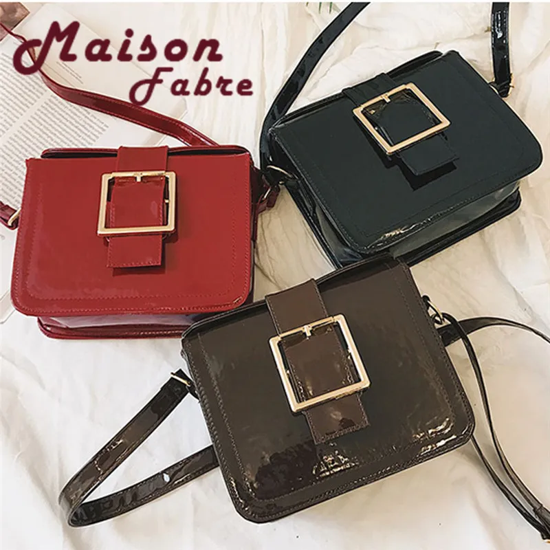 Women Patent leather square buckle Leisure Patent Leather Broadband Superior Quality Crossbody Shoulder Bag
Women Patent leather square buckle Leisure Patent Leather Broadband Superior Quality Crossbody Shoulder Bag