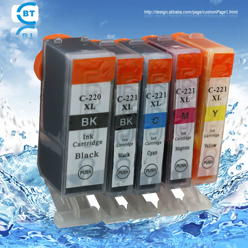 5pcs compatible canon pgi-220bk cli-221 ink cartridge for ip3600 ip4600 mp540 mp620 mp630 mp980 printer
5pcs compatible canon pgi-220bk cli-221 ink cartridge for ip3600 ip4600 mp540 mp620 mp630 mp980 printer