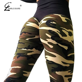 CHRLEISURE Women Camouflage Printed Leggings High Waist Sportswear Leggins Femme Elasticity Wrinkle Leggings 4Color
CHRLEISURE Women Camouflage Printed Leggings High Waist Sportswear Leggins Femme Elasticity Wrinkle Leggings 4Color