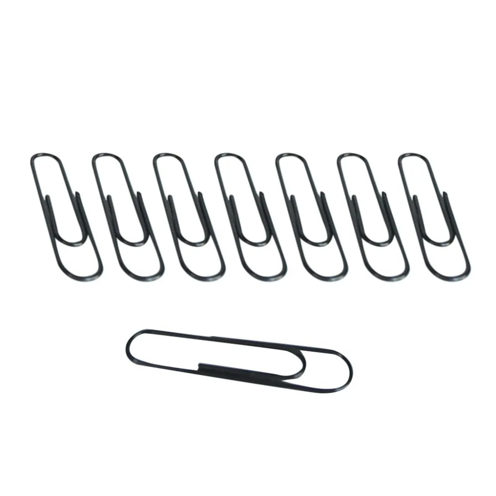 100PCS cute Black Office Paper Clips School Supplies Study Article Perfect for school office stores Clipper Tool
100PCS cute Black Office Paper Clips School Supplies Study Article Perfect for school office stores Clipper Tool