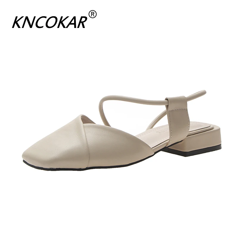 Женские туфли KNCOKAR, новые женские сандалии, летняя стильная обувь на низком каблуке с надписью Baotou на толстом каблуке, новый стиль
Женские туфли KNCOKAR, новые женские сандалии, летняя стильная обувь на низком каблуке с надписью Baotou на толстом каблуке, новый стиль