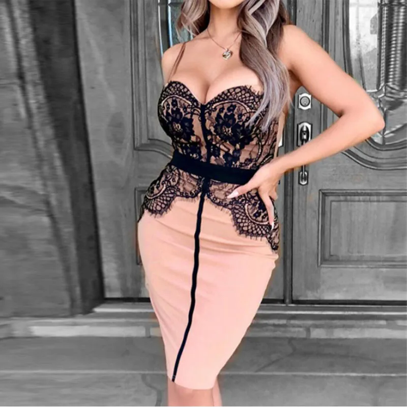 Women Spaghetti Strap Eyelash Lace Bodycon Slim Fit Cocktail Party Sexy Dress summer dress 2019
Women Spaghetti Strap Eyelash Lace Bodycon Slim Fit Cocktail Party Sexy Dress summer dress 2019