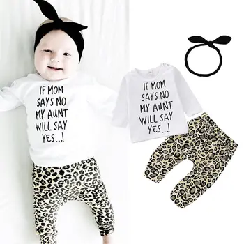 2018 New Autumn Toddler Kids Baby Girls Boys Sets Letter Long Sleeve Pullover Tops Leopard Print Pants+Headband
2018 New Autumn Toddler Kids Baby Girls Boys Sets Letter Long Sleeve Pullover Tops Leopard Print Pants+Headband