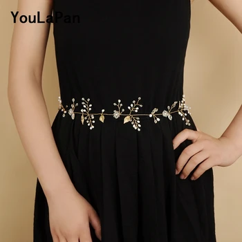 YouLaPan SH71-G Wedding Belt Crystal Women Dress Belt Wedding Sash Vine Thin Belts Leaves Wedding Accessories Bridal Belts
YouLaPan SH71-G Wedding Belt Crystal Women Dress Belt Wedding Sash Vine Thin Belts Leaves Wedding Accessories Bridal Belts