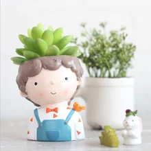 Flower Pots Creative Juvenile Model Succulent Planter Pot Resin Handicraft Kawaii Shape Desktop Decoration 2018 XK 
Flower Pots Creative Juvenile Model Succulent Planter Pot Resin Handicraft Kawaii Shape Desktop Decoration 2018 XK