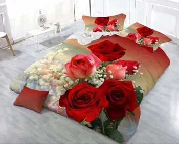 3/4pcs Cotton 3D Rose Bedding Sets High Quality Cover Bedsheet Pillowcase Reactive Printed Bedclothes Queen Bed Linen
3/4pcs Cotton 3D Rose Bedding Sets High Quality Cover Bedsheet Pillowcase Reactive Printed Bedclothes Queen Bed Linen