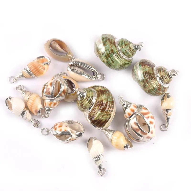 5pcs 5 Design Silver Plated Nautical SeaShells Natural Spiral Shell Hollowed-out For Home Decor DIY Pendant Accessories TR0305 
5pcs 5 Design Silver Plated Nautical SeaShells Natural Spiral Shell Hollowed-out For Home Decor DIY Pendant Accessories TR0305