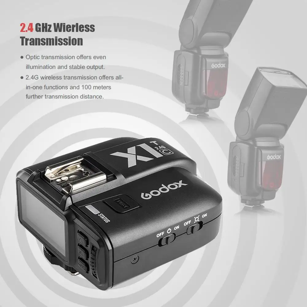 Godox X1T-C TTL 2.4G Wireless Flash Light Trigger For Canon EOS DSLR 6D 7D 60D 650D 700D 5DIII TT685C Speedlite
Godox X1T-C TTL 2.4G Wireless Flash Light Trigger For Canon EOS DSLR 6D 7D 60D 650D 700D 5DIII TT685C Speedlite