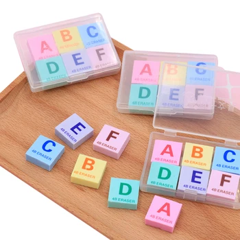 12packs/lot Boxed Letter A-f Eraser Set Colorful Mini Eraser Cute Stationery School Office Supplies Rubber Eraser For Kids
12packs/lot Boxed Letter A-f Eraser Set Colorful Mini Eraser Cute Stationery School Office Supplies Rubber Eraser For Kids